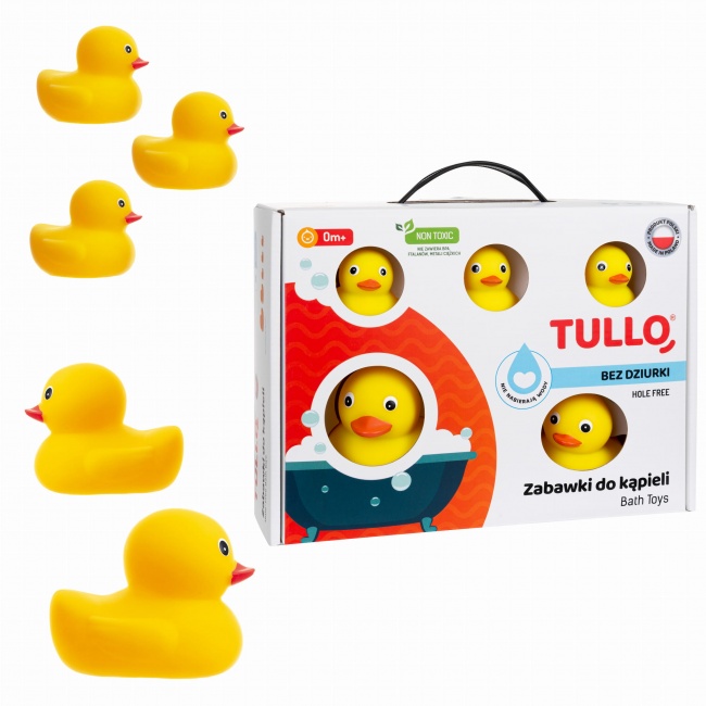 Kaczuszki do kąpieli 5 szt. Tullo Bez dziurki