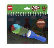 Książeczka z magiczną latarką Apli Kids - Dinozaury