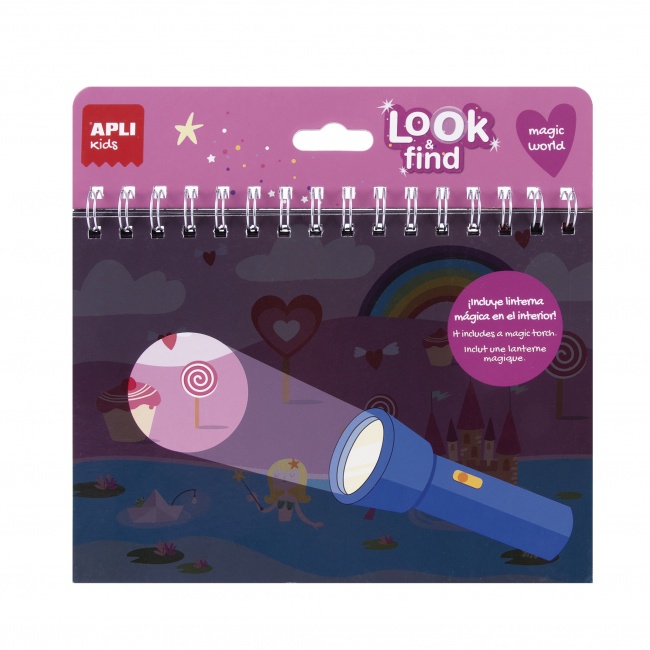 Książeczka z magiczną latarką Apli Kids - Magiczny Świat