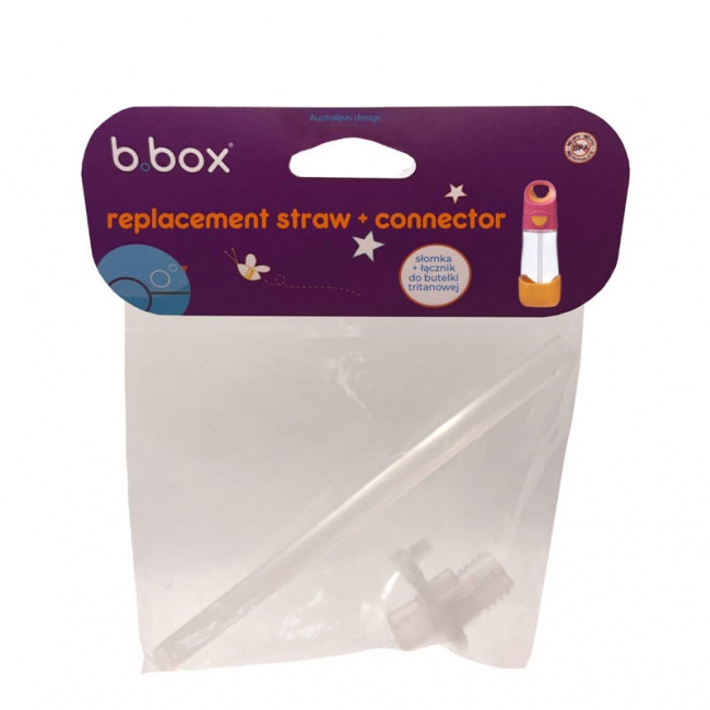 Zestaw słomka z łącznikiem do butelki tritanowej 450 ml B.box