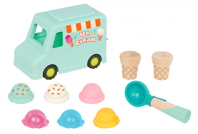 Lodziarnia na kółkach z magnetyczną łyżką do lodów B. Toys - Sweet Scoops