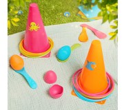 Zestaw do 2 gier na świeżym powietrzu B. Toys - Obręcze i jajka