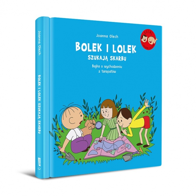 Książka "Bolek i Lolek szukają skarbu. Bajka o wychodzeniu z tarapatów" Wydawnictwo Emotikon