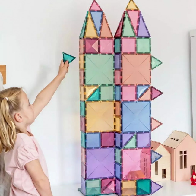 Klocki magnetyczne Connetix - Pastel Starter Pack 64 el.
