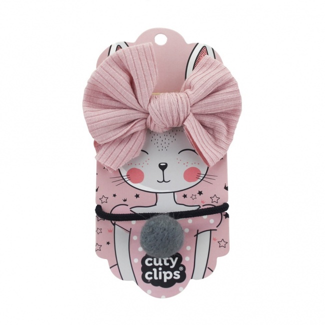 Gumki do włosów Cuty Clips Snails - Boss Bunny Pink