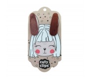 Spinki do włosów Cuty Clips Snails - Bunny Ears Brown