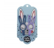 Spinki do włosów Cuty Clips Snails - Bunny Eyes Purple-Blue