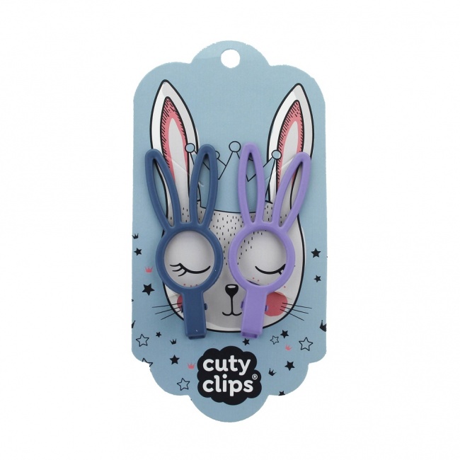 Spinki do włosów Cuty Clips Snails - Bunny Eyes Purple-Blue