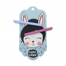 Spinki do włosów Cuty Clips Snails - Moon Rabbit Blue-Pink