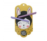 Spinki do włosów Cuty Clips Snails - Moon Rabbit Purple