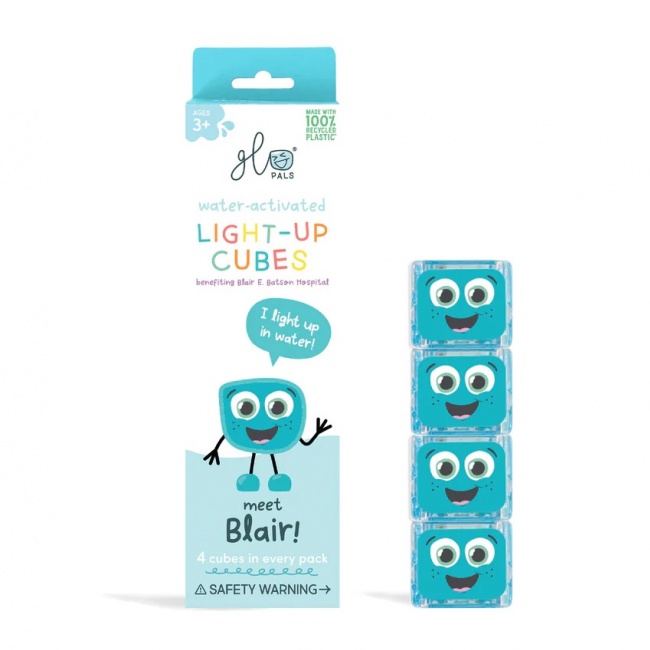 Kostki sensoryczne świecące w wodzie Blair Glo Pals - turkusowe