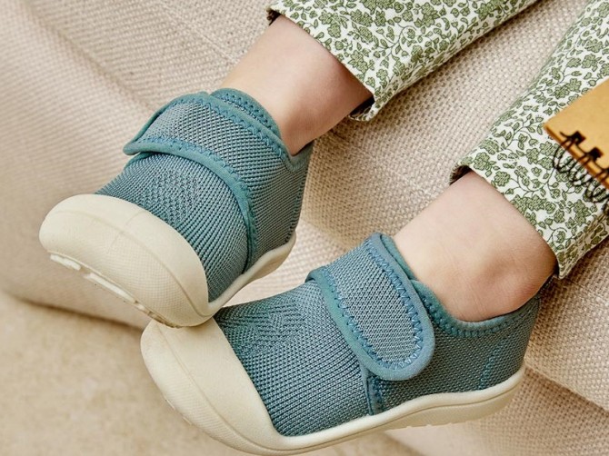 Buciki dziecięce Attipas - Knit Sneakers Blue 24