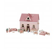 Różowy domek dla lalek Little Dutch