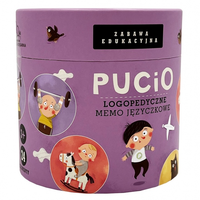 Gra Pucio wydawnictwo Nasza Księgarnia - Logopedyczne memo języczkowe