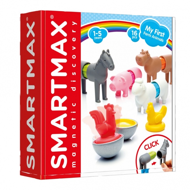 Klocki magnetyczne Smart Max IUVI Games - My First Farm Animals