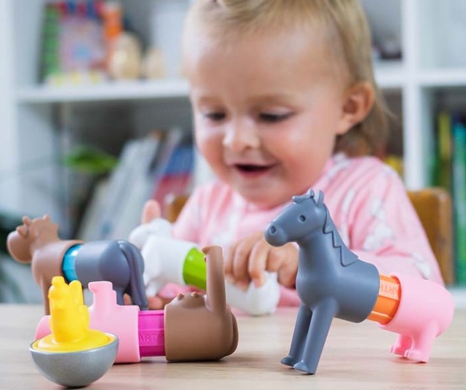 Klocki magnetyczne Smart Max IUVI Games - My First Farm Animals