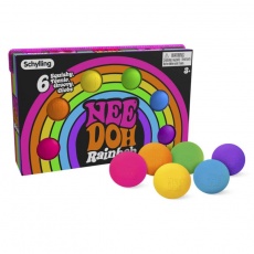 Sensoryczny gniotek Schylling - Rainbow Teenie Needoh 6szt.