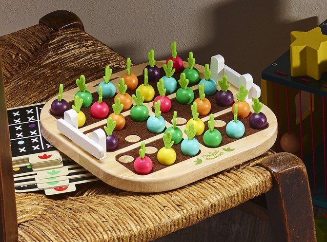 Drewniana gra Vilac - Sudoku warzywa