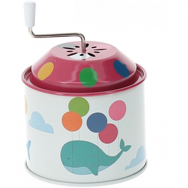 Metalowa katarynka Vilac - Wieloryb