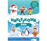Książeczka z naklejkami "Naklejkowa zima" Wydawnictwo Dragon