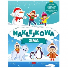 Książeczka z naklejkami "Naklejkowa zima" Wydawnictwo Dragon