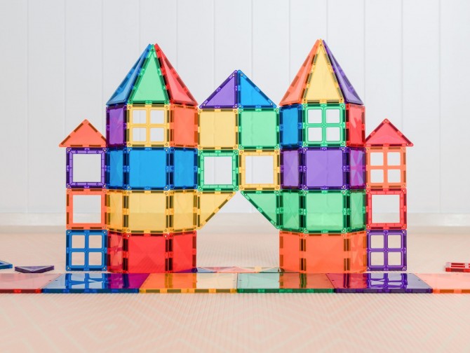 Klocki magnetyczne Connetix - Rainbow Starter Pack 60 el.