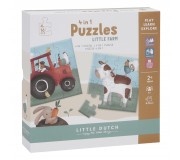 Puzzle progresywne 4w1 Little Dutch - Little Farm