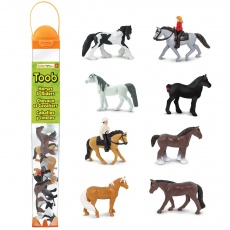 Zestaw Figurek w Tubie TOOB Safari Ltd. - Konie z Jeźdźcami