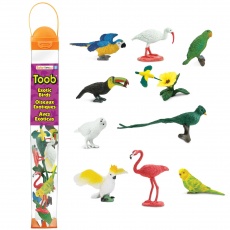 Zestaw Figurek w Tubie TOOB Safari Ltd. - Egzotyczne Ptaki