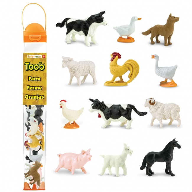Zestaw Figurek w Tubie TOOB Safari Ltd. - Zwierzęta na Wsi