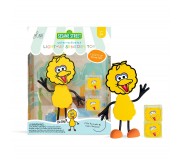 Postać do kąpieli Wielki Ptak Glo Pals - zestaw z dwiema kostkami sensorycznymi świecącymi w wodzie