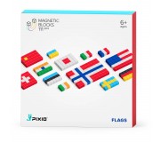 Klocki magnetyczne Pixio - Flags