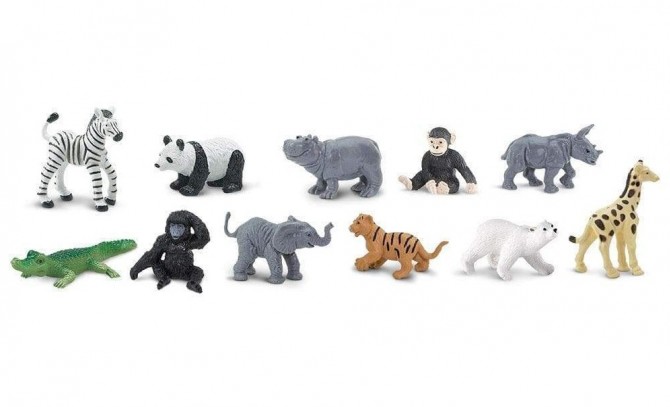 Zwierzęta z zoo figurki