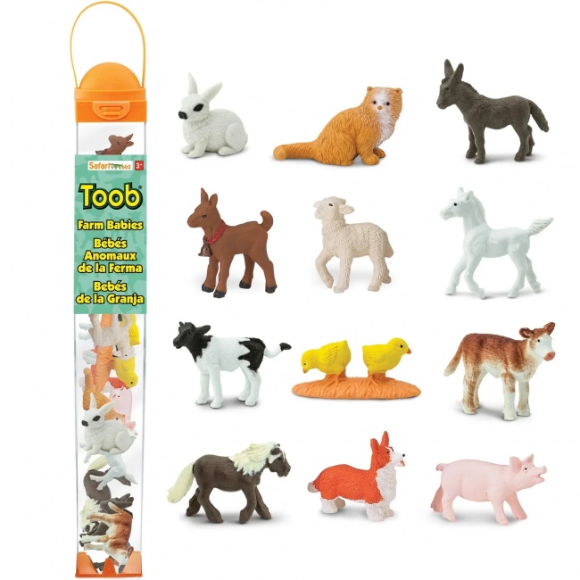 Zestaw Figurek w Tubie TOOB Safari Ltd. - Małe Zwierzątka na Wsi