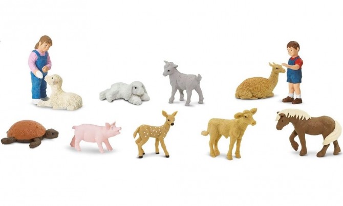 Małe figurki zwierzątek z mini zoo