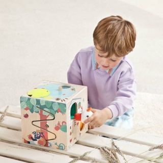 Drewniana kostka wielofunkcyjna Lilliputiens - Farma 12 m+