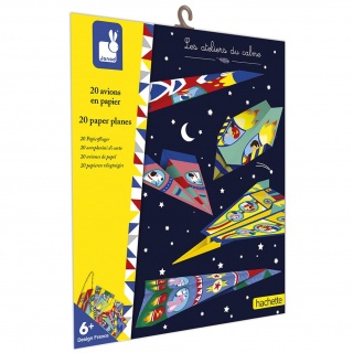 Zestaw kreatywny Janod - Papierowe samoloty z wyrzutnią