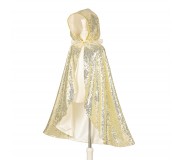 Przebranie Souza! - Złota peleryna z kapturem księżniczka Amelia 3-4 lata