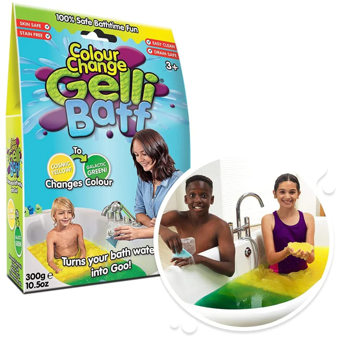 Magiczny proszek do kąpieli Gelli Baff Colour Change Zimpli Kids - Kosmiczny żółty