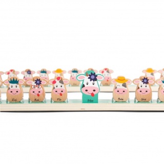 Drewniana gra logiczna BS Toys - Zgadnij która krówka