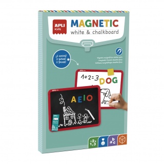 Dwustronna suchościeralna magnetyczna tablica Apli Kids