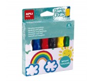 Farby w tubie z pędzelkiem Apli Kids - Kolory podstawowe 6 szt.
