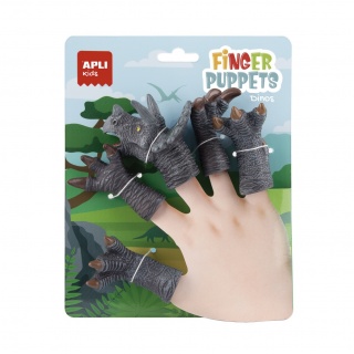 Pacynki na palce Apli Kids - Dinozaur Triceratops