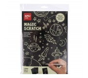 Zestaw wydrapywanek świecących w ciemności Apli Kids - Magic Scratch A4