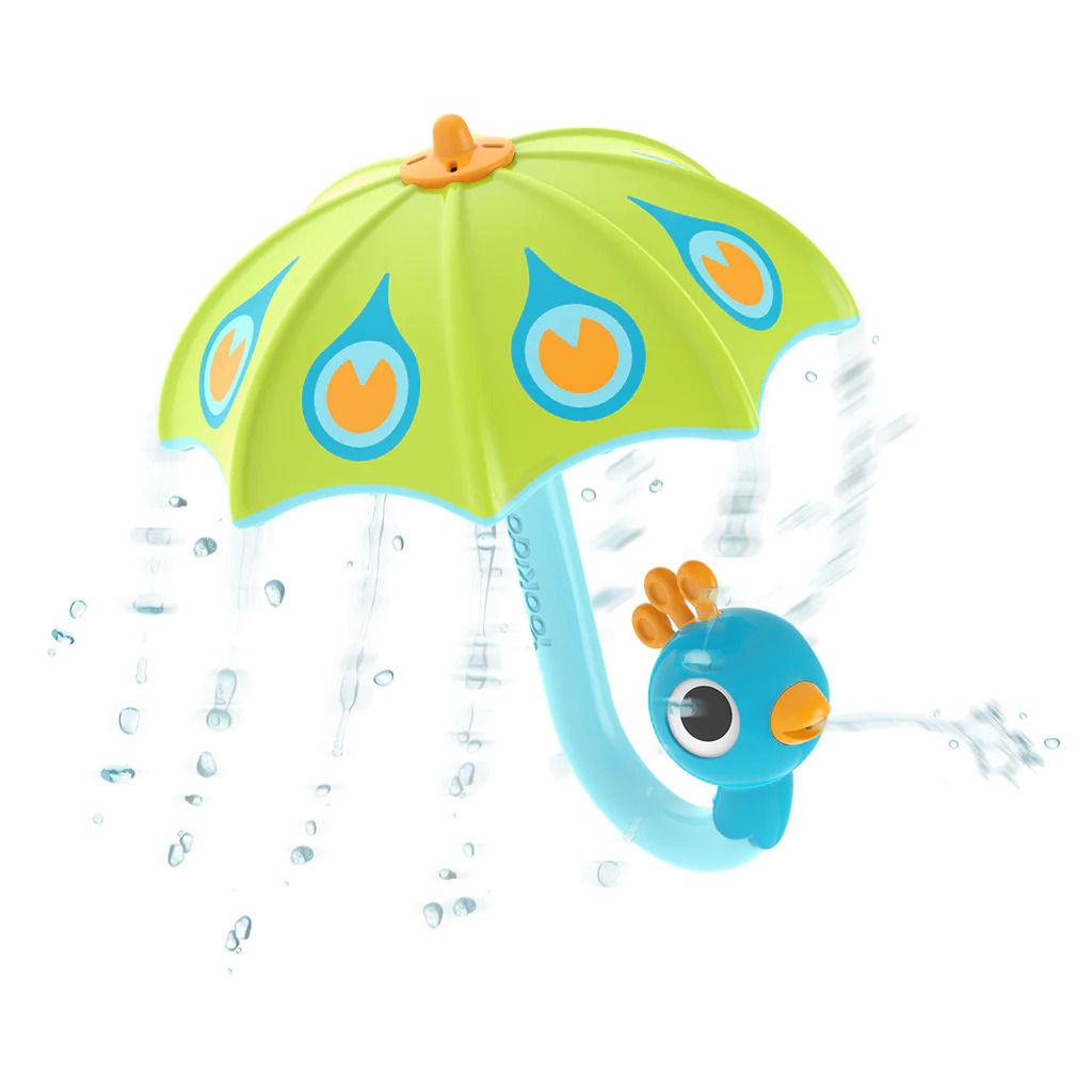 Zabawka do Kąpieli Deszczowa Parasolka Yookidoo - Paw Green