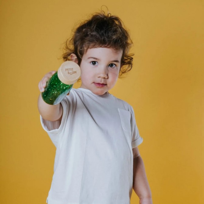 Butelka sensoryczna FLOAT Petit Boum Green
