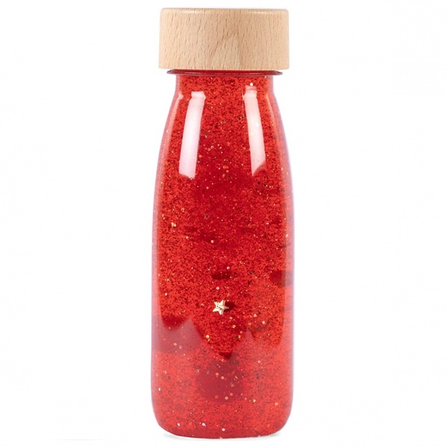 Butelka sensoryczna FLOAT Petit Boum - Czerwona