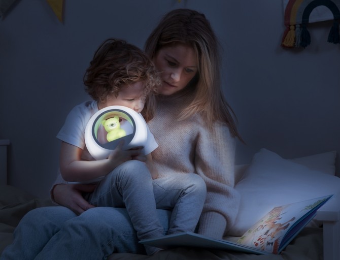 Lampka z czujnikiem dźwięku Zazu miś zielony Billy