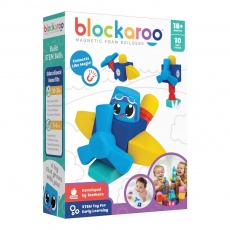 Klocki magnetyczno-piankowe Blockaroo - Samolot 10 el.