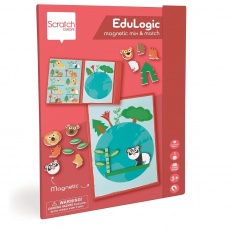 Magnetyczna układanka kształty i kolory Edulogic Scratch - Zwierzęta
